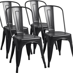 Metal Dining Chair Indoor-Outdoor Use